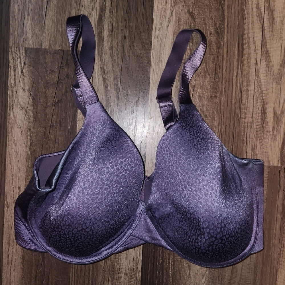 Lilyette Purple Animal Print Bra Women's Size 36dd